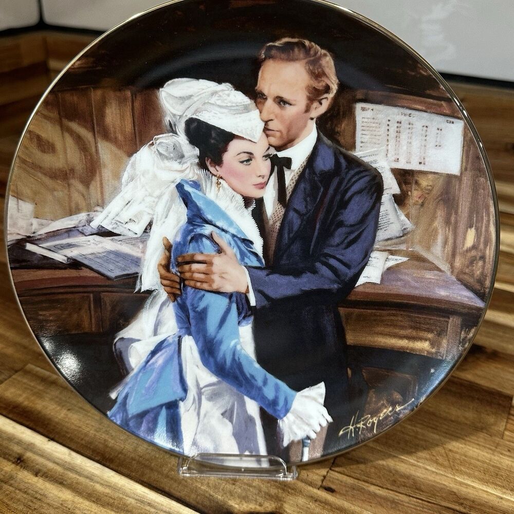 Gone With The Wind  ‘89 A Question of Honor Collectors Plate  Golden Anniversary
